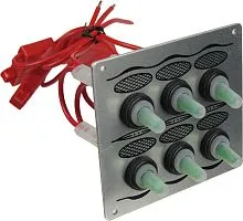 Панель электрическая 6 переключателей влагозащищенные Youthful 