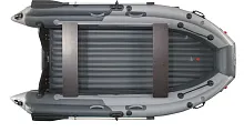 Лодка надувная ПВХ REEF SKAT 370NDFI (Серый/желтый)