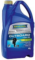 Масло RAVENOL 4Т 10W-40 Полусинтетическое моторное 4л 