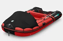 Лодка надувная ПВХ Gladiator C 420AL (Красно-черный)
