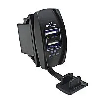 Разъем USB 5В 3.1А и вольтметр цифровой 5-30 В