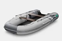 Лодка надувная ПВХ Gladiator E 350S (Светло-темносерый)