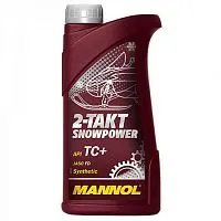 Масло Mannol SNOWPOWER 2Т Cинтетическое моторное 1л (для снегохода)