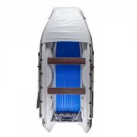 Лодка надувная ПВХ Выдра Шерпа 470 Jet Зеленая(фальшборт, бронирование)