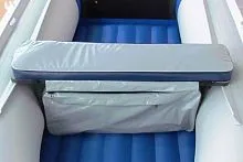 Накладка-сумка на сиденье лодки S-420(500-600) Jet (серо-синий) солар