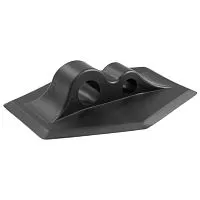 Крепление леера безопасности PVC двойное (черный) Badger