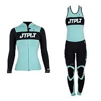 Комплект гидрокостюм и гидрокуртка JETPILOT RX Black Teal 2025