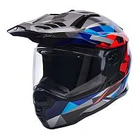 Шлем интеграл GSB XP-22S Silver Red Blue 2023