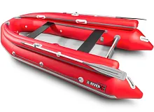 Лодка надувная ПВХ X-River ROCKY 395 фальшборт (Красный/серый)