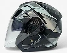 V Шлем открытый AIM JK526 Grey Black 2026
