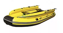 Лодка надувная ПВХ SibRiver Allaska-Drive 390 Lux (Желто-черный)