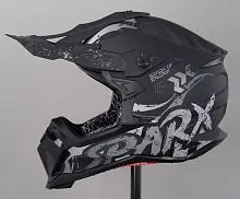 Шлем кроссовый SPARX Raptor River Black Grey 2026