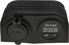 Разъем с индикатором USB 5В.3.1А панель