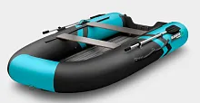 Лодка надувная ПВХ Gladiator E 300SL (Черно-бирюзовый)