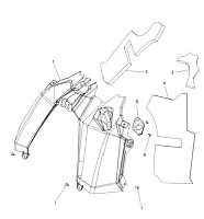 Консоль пластиковая снегохода Polaris 600-800-850 PRO-RMK