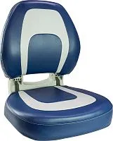 Кресло складное мягкое Premium Highback Boat -  Marine Rocket (серый/синий)