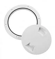 Лючок палубный 4", белый