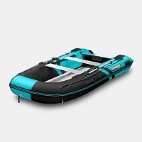 Лодка надувная ПВХ Gladiator B 330AL (Черно-бирюзовый)
