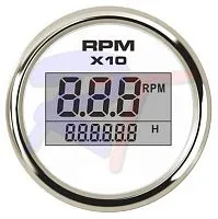 Тахометр цифровой RTD-52 белый (со счетчиком моточасов)