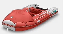 Лодка надувная ПВХ Gladiator E 420PRO (Красно-белый)