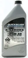 Масло Quicksilver 4Т 25W-40 Синтетическое моторное 1л 