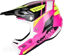 Шлем кроссовый SOMAN M12 White Pink 2026