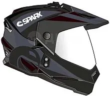 Шлем кроссовый SPARX Matador Blue Matt 2025