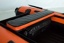 Накладка-сумка на сиденье лодки S-420(500-600) Jet (черно-оранжевый) солар