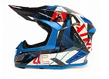 Шлем кроссовый AIM RH855 RAZOR Blue Red 2026