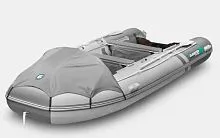 Лодка надувная ПВХ Gladiator E 450PRO (Светло-темносерый)