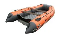 Лодка надувная ПВХ REEF 360НД (Оранжевый + темно-серый)