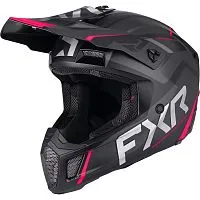 Шлем кроссовый FXR Clutch Evo Black Razz 2026