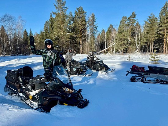 Снегоходное кольцо из Королка в Тальцы февраль 2026