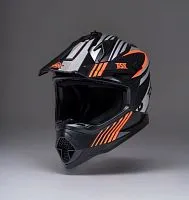 Шлем кроссовый RSX Vector Black Orange 2026