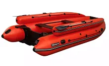 Лодка надувная ПВХ SibRiver Хатанга Jet-390 Lux НДНД (Красно-черный)
