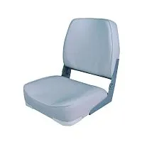 Сиденье складное алюминиевое с мягкими накладками, Skipper (серый)