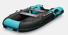 Лодка надувная ПВХ Gladiator E 380S (Черно-бирюзовый)