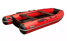 Лодка надувная ПВХ SibRiver Хатанга PRO 390 НДНД Фальшборт (Красно-черный)