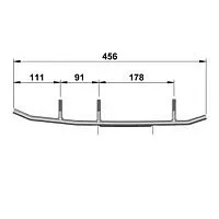 Коньки лыжные усиленные к снегоходу BRP Lynx (платформа XU/REX2) Sledex