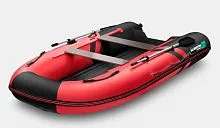Лодка надувная ПВХ Gladiator E 350S (Красно-черный)