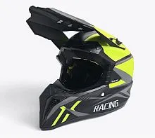 Шлем кроссовый RH127 Matt Black Green 2025