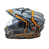 Шлем кроссовый AIM JK802S Orange Grey Black 2026