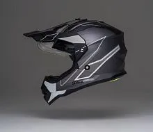 Шлем детский кроссовый SPARX Pixel Grey Black 2026