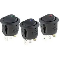 Кнопка вкл/выкл с индикатором красного цвета