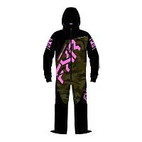 Комбинезон женский лёгкий FXR CX Black Army E Pink 2025