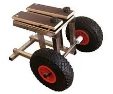 Тележка для моторов 8-15 л/с нержавеющая Колесец