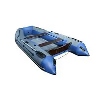 Лодка надувная ПВХ REEF 390НД (Серый + синий)