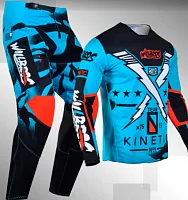 Комплект джерси и штаны WILLBROS RACE Blue Black 2026