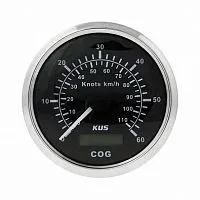 Прибор контроля скорости (спидометр) 0-111 км/ч с модулем GPS KUS/Tainor черный 