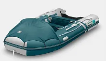 Лодка надувная ПВХ Gladiator E 420PRO (Морской зеленый-белый)